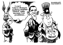 OBAMA AND THE DEFICIT by Jimmy Margulies