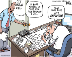CITY GOVERNMENT CUTBACKS  by Jeff Parker