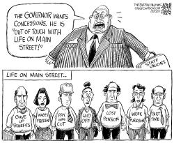 STATE UNIONS OUT OF TOUCH by Adam Zyglis
