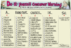 FOOD WARNING CHART- by Joe Heller