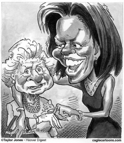 MICHELLE OBAMA AND QUEEN ELIZABETH by Taylor Jones