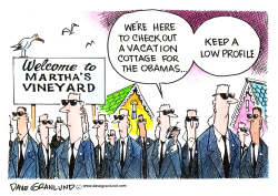OBAMA AND VINEYARD PLANS by Dave Granlund