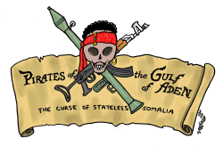 PIRATES OF THE GULF OF ADEN by Stephane Peray