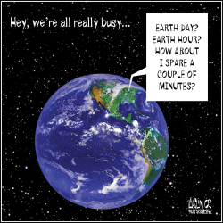 EARTH DAY, WEDNESDAY by Terry Mosher