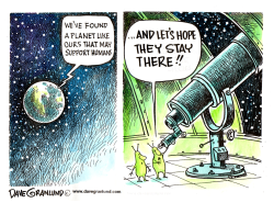 ASTRONOMERS DISCOVER PLANET by Dave Granlund