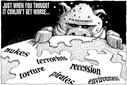 LOOMING PANDEMIC by Monte Wolverton