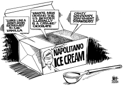 NAPOLITANO ICE CREAM, B/W by Randy Bish