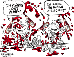 KERRY, CHRIST AND KETCHUP  by Daryl Cagle