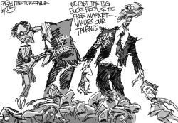 BLOOD-SUCKING ZOMBIE BANKERS by Pat Bagley