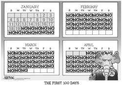 THE FIRST 100 DAYS OF NO by R.J. Matson