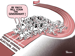 INDIAN POLL RACE by Paresh Nath