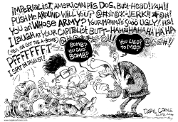 KOREAN CUSSING by Daryl Cagle