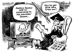 SOUTER RETURNS HOME by Jimmy Margulies