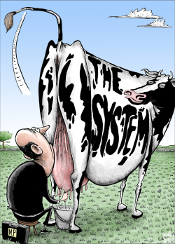 BRITISH POLITICIANS CAUGHT MILKING THE SYSTEM by Brian Adcock