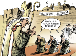 THE POPE IN THE HOLY LAND by Patrick Chappatte