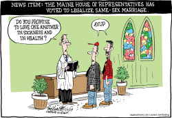 SAME-SEX MARRIAGE IN MAINE by Bob Englehart