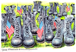 MEMORIAL DAY EMPTY BOOTS by Dave Granlund