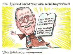 RUMSFELD BIBLE BRIEFINGS by Dave Granlund