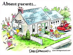 UNCHAPERONED TEENS AND BOOZE by Dave Granlund