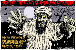 NIGHT OF THE LIVING GUANTANAMO DETAINEES  by Monte Wolverton