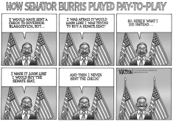 HOW SENATOR BURRIS PLAYED PAY-TO-PLAY by R.J. Matson