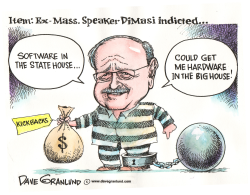 EX MA HOUSE SPEAKER INDICTED by Dave Granlund