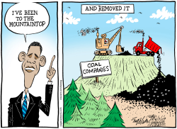 MOUNTAINTOP REMOVAL  by Bob Englehart