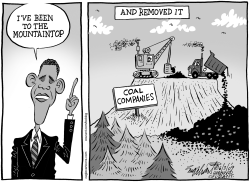 MOUNTAINTOP REMOVAL by Bob Englehart