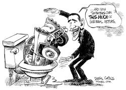 Obama and General Motors by Daryl Cagle