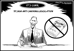 OBAMA IS ANTI-SMOKING COOL  by J.D. Crowe