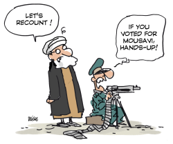 ELECTION RECOUNT IN IRAN  - by Frederick Deligne