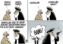 THE AYATOLLAH IS NOT AMUSED,  by Randy Bish