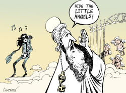 MICHAEL JACKSON IN PARADISE by Patrick Chappatte