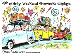 4TH OF JULY WEEKEND TRAFFIC by Dave Granlund