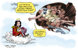 MICHAEL JACKSON IN HEAVEN AND GOD  by Daryl Cagle