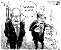 ANOTHER CHENEY HUNTING ACCIDENT by Adam Zyglis