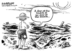 BEACH POLLUTION by Jimmy Margulies