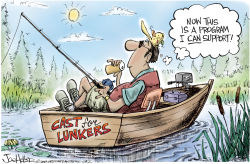 CAST FOR LUNKERS- by Joe Heller