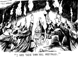 TOWN HALL MEETINGS by Bill Schorr