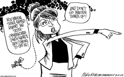 PALIN ON OBAMACARE  by Mike Keefe