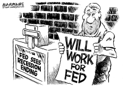 FED SEES RECESSION ENDING by Jimmy Margulies