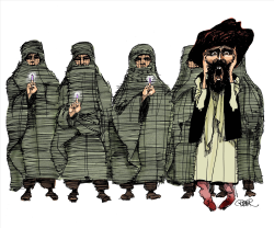 TALIBAN, SCARED FOR VIOLET FINGERS by Riber Hansson