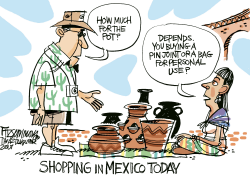 MEXICO AND DRUG LEGALIZATION  by David Fitzsimmons