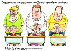 OBAMA SPEECH TO STUDENTS by Dave Granlund