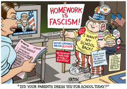 STUDENT PROTESTS OBAMA'S MESSAGE- by R.J. Matson