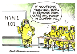 H1N1 AND CLASSROOMS by Dave Granlund