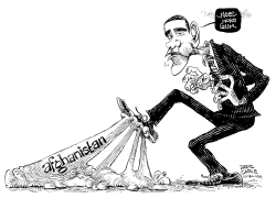OBAMA AND AFGHANISTAN by Daryl Cagle