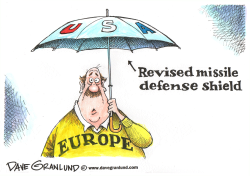 EUROPE MISSILE DEFENSE SHIELD by Dave Granlund