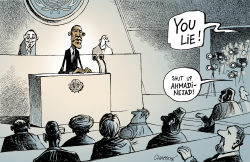 BIG DAY AT THE UN by Patrick Chappatte
