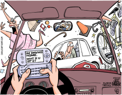 DRIVING WHILE DIALING  by Jeff Parker